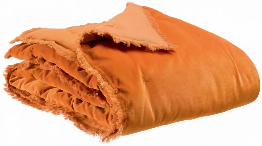Throw blankets - Throw Fara Ambre 135 X 200 - MAISON VIVARAISE - SDE VIVARAISE WINKLER