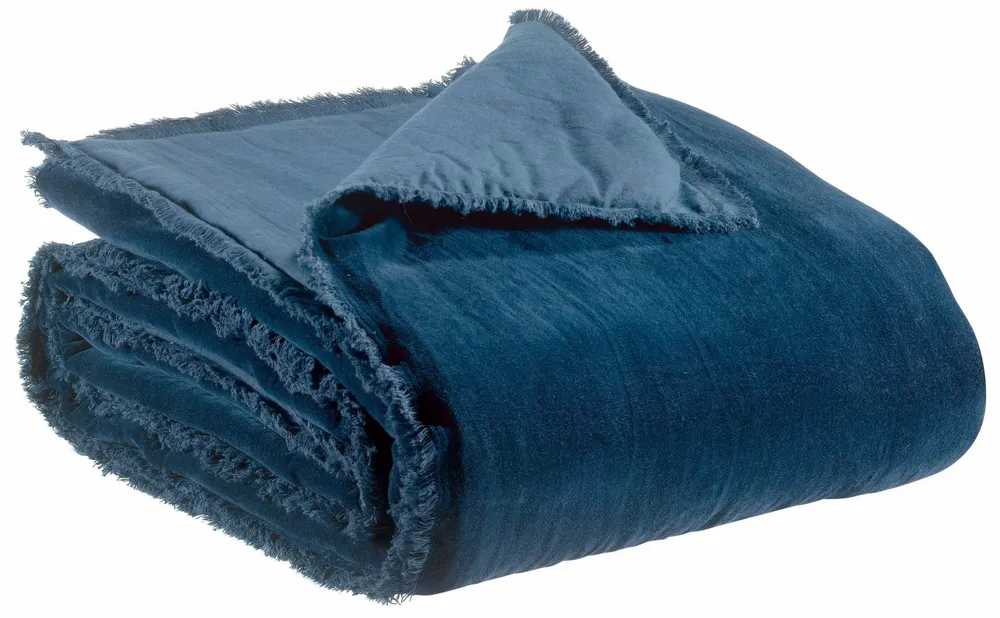 Plaids - Plaid uni Fara Touareg 135 x 200 - MAISON VIVARAISE - SDE VIVARAISE WINKLER