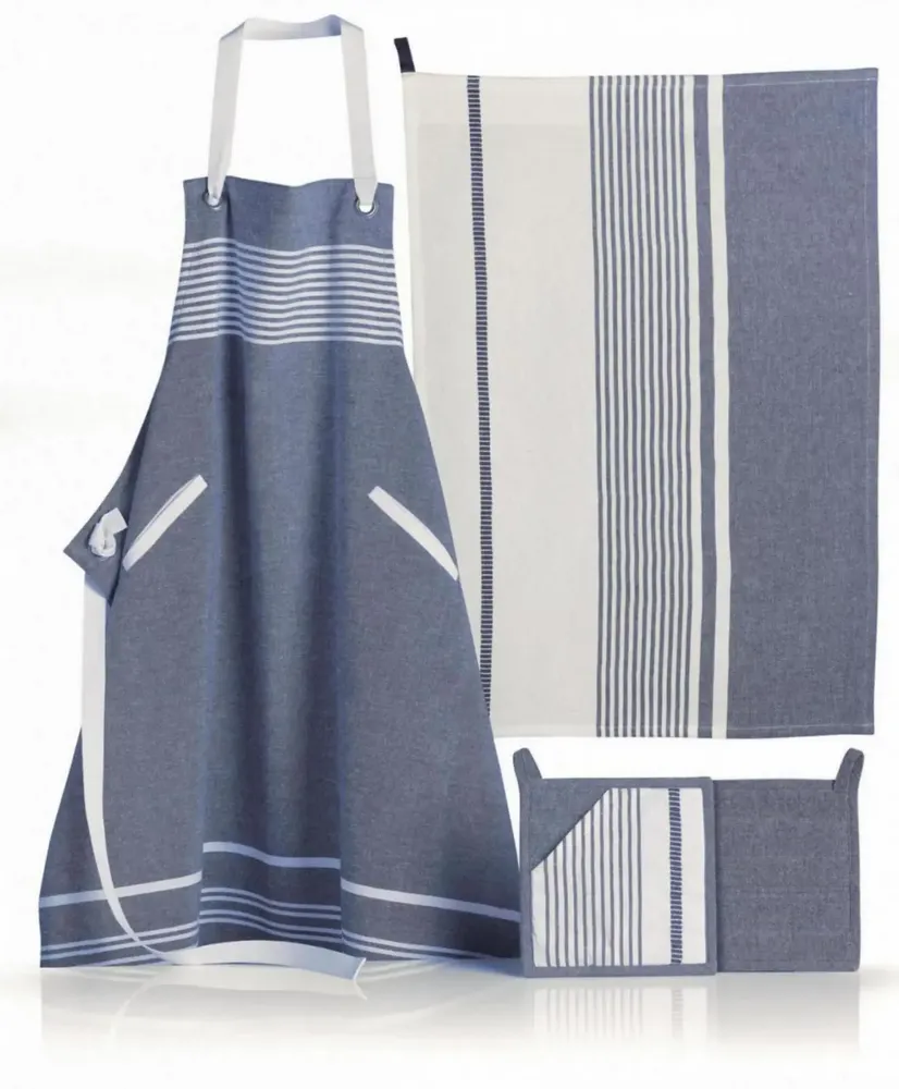 Tabliers de cuisine - Tablier de cuisine Ares Ombre 80 x 85 - MAISON VIVARAISE - SDE VIVARAISE WINKLER