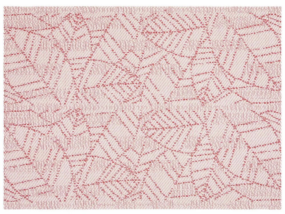 Table cloths - Gena Placemat Set Rouge 33 X 45 - MAISON VIVARAISE - SDE VIVARAISE WINKLER