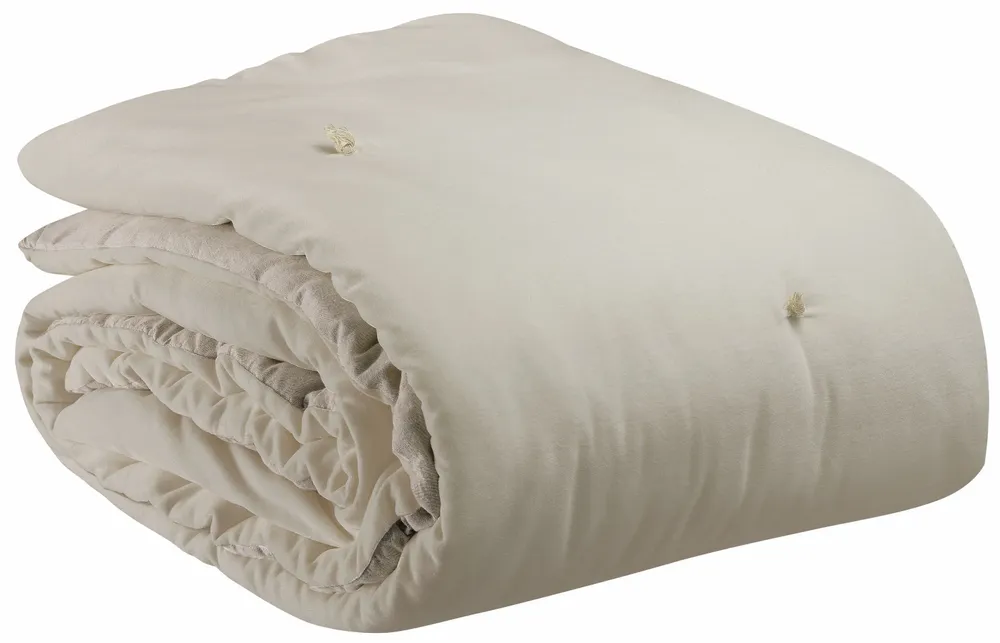 Plaids - Plaid Points noués Elise Grège 140 x 200 - MAISON VIVARAISE - SDE VIVARAISE WINKLER