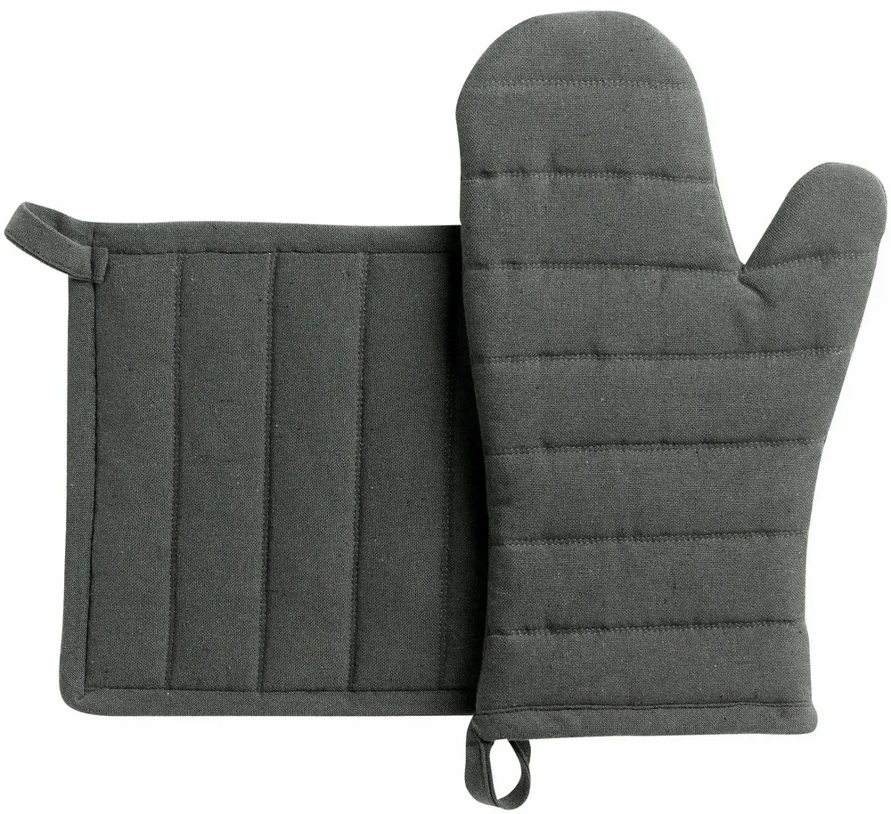 Potholders - Recycled Oven Mitt and Pot Holder Jona Ombre 15 X 30 - MAISON VIVARAISE - SDE VIVARAISE WINKLER