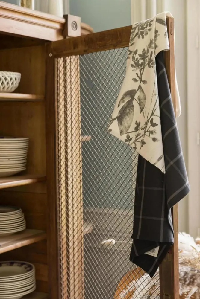 Torchons - Torchon recycle Doha Noir 50 x 70 - MAISON VIVARAISE - SDE VIVARAISE WINKLER