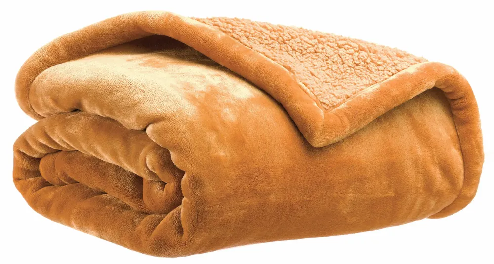 Throw blankets - Maxi throw Michka Bronze 180 X 220 - MAISON VIVARAISE - SDE VIVARAISE WINKLER