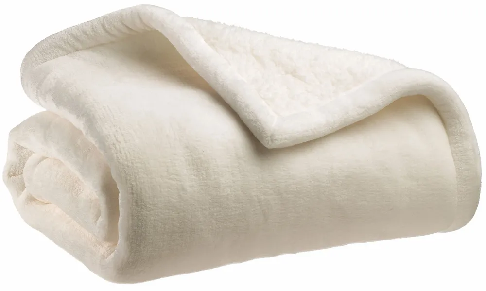 Throw blankets - Maxi throw Michka Neige 180 X 220 - MAISON VIVARAISE - SDE VIVARAISE WINKLER