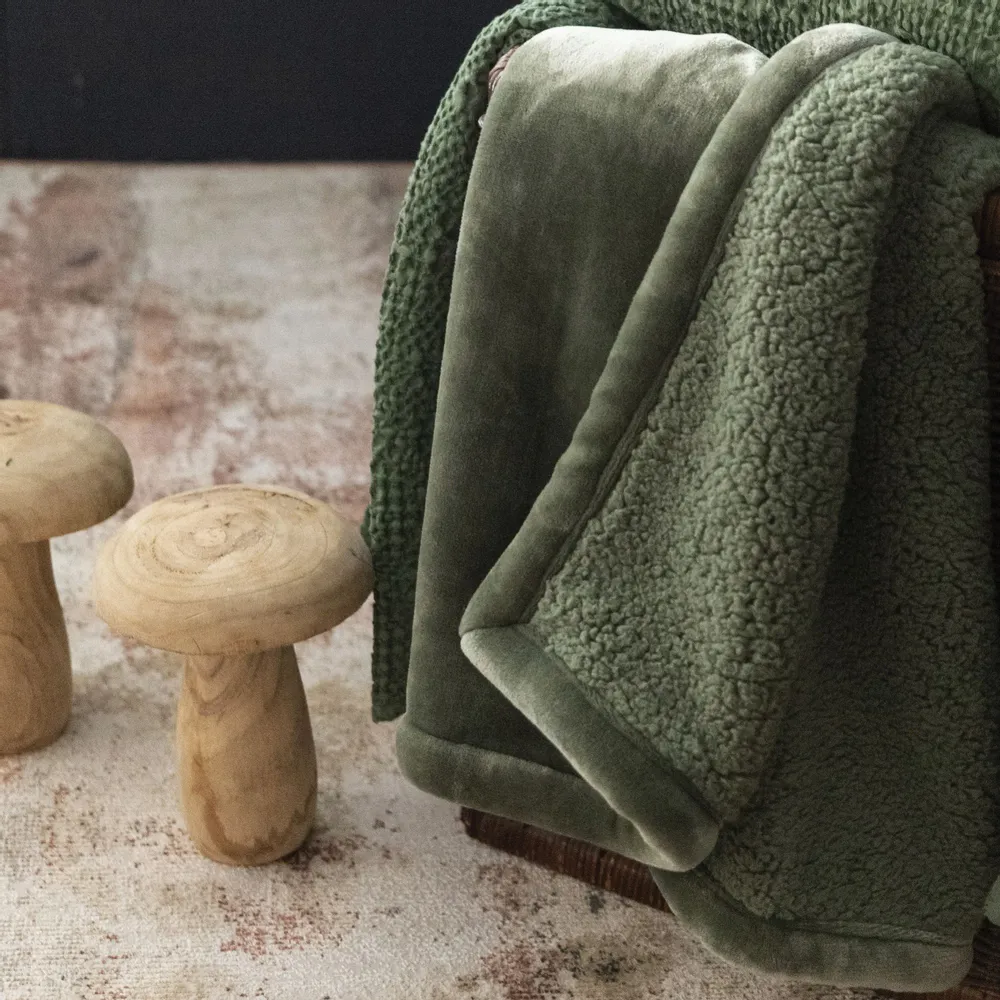 Plaids - Plaid Michka Amande 130 x 160 - MAISON VIVARAISE - SDE VIVARAISE WINKLER