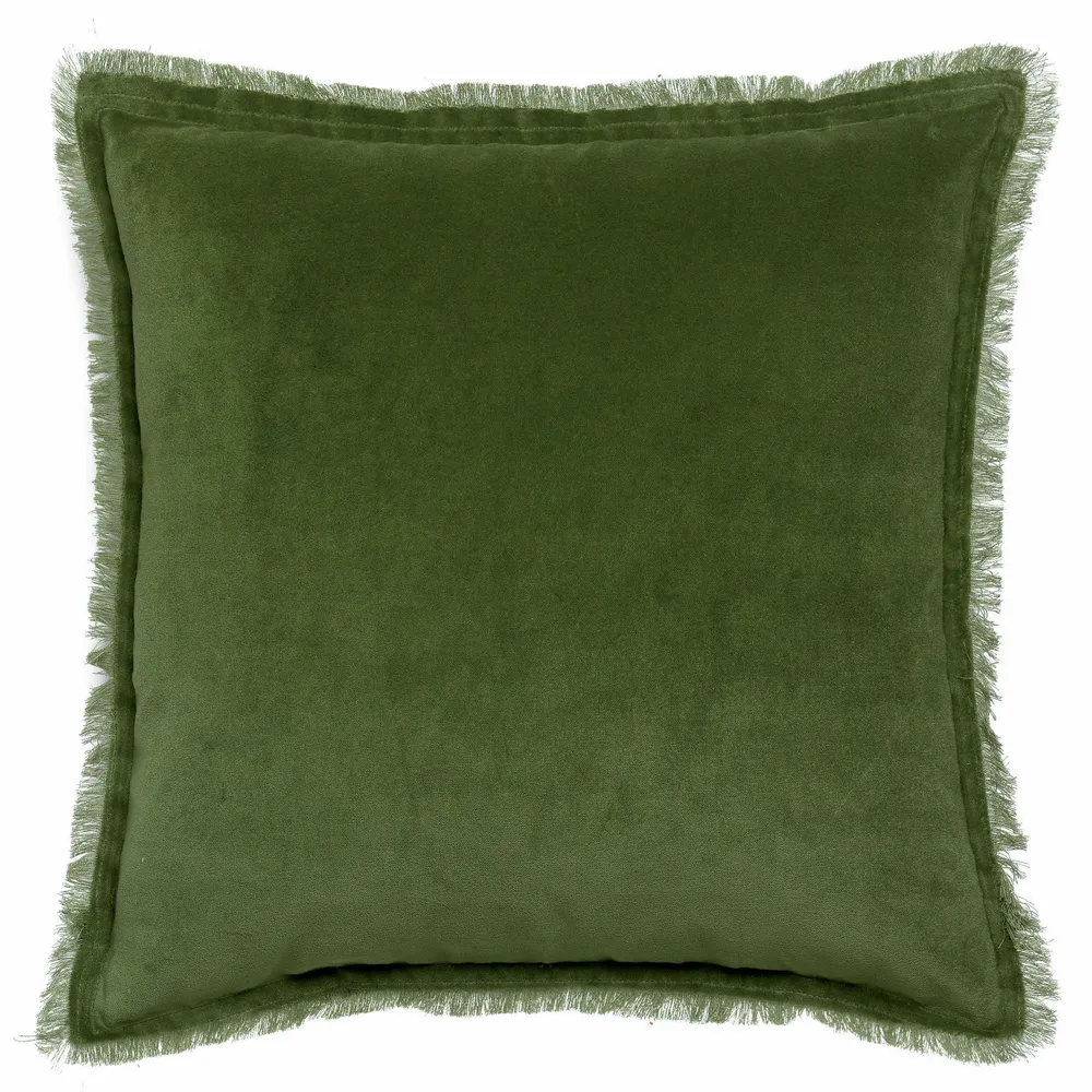 Cushions - Plain Cushion Fara Eucalyptus 45 X 45 - MAISON VIVARAISE - SDE VIVARAISE WINKLER