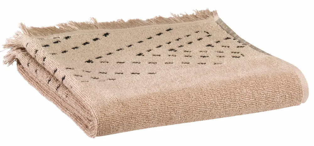 Bath towels - Hand Towel Julia Sesame 50 X 100 - MAISON VIVARAISE - SDE VIVARAISE WINKLER