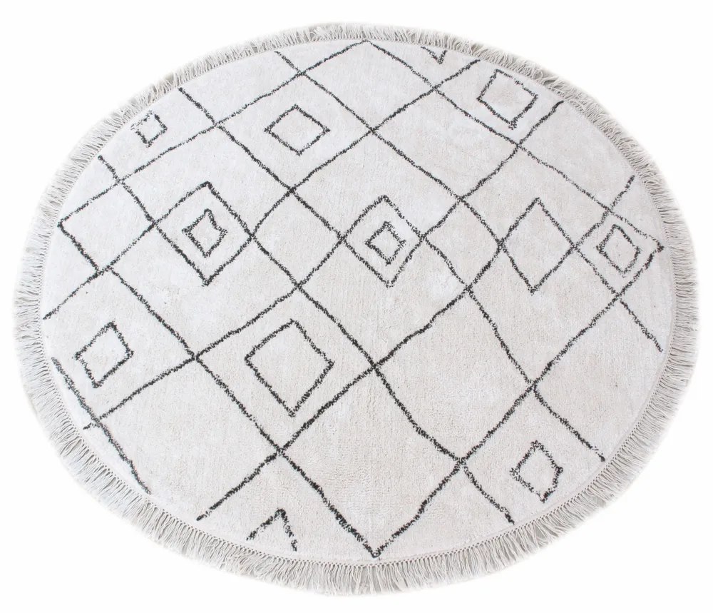Rugs - Rug Ervin Ivoire/Taupe Diameter 160 - MAISON VIVARAISE - SDE VIVARAISE WINKLER