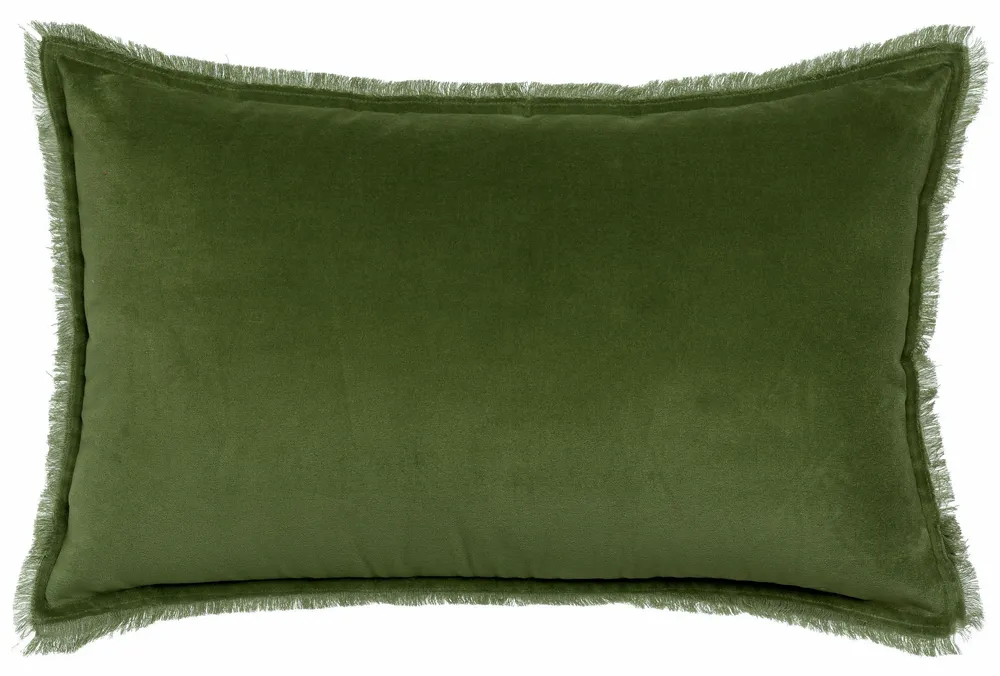 Cushions - Plain Cushion Fara Eucalyptus 40 X 65 - MAISON VIVARAISE - SDE VIVARAISE WINKLER