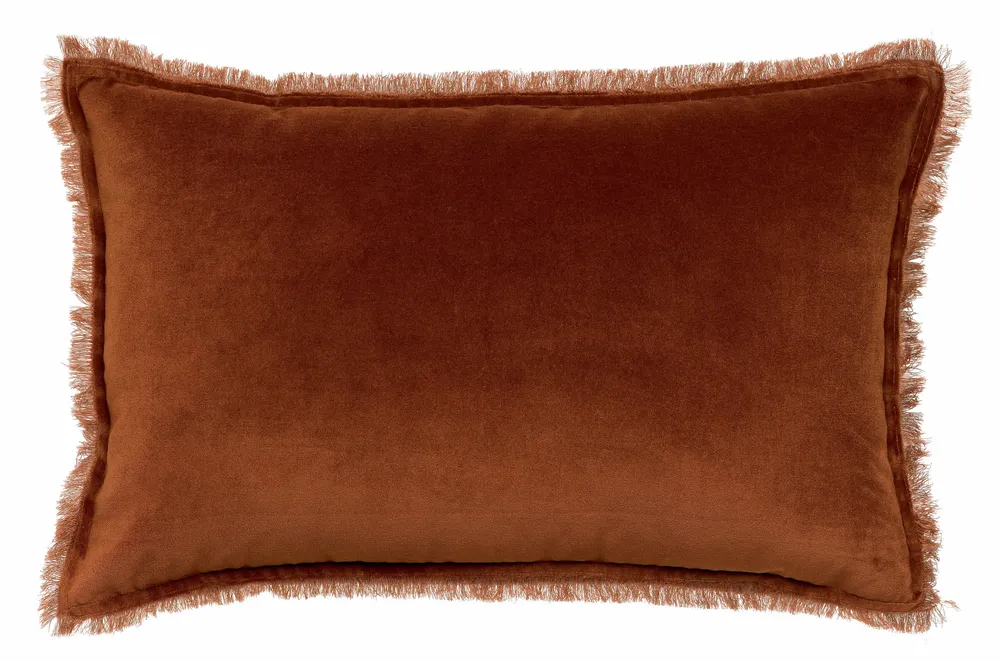 Coussins - Coussin uni Fara Caramel 40 x 65 - MAISON VIVARAISE - SDE VIVARAISE WINKLER