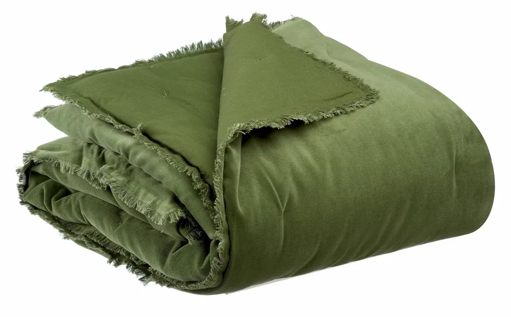 Bed linens - Fara Duvet Eucalyptus 85 X 200 - MAISON VIVARAISE - SDE VIVARAISE WINKLER