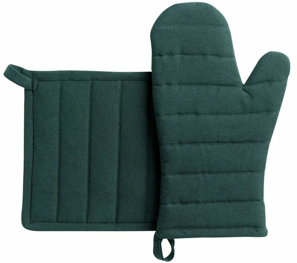 Potholders - Jona Oven Mitt and Pot Holder Sapin 15 X 30 - MAISON VIVARAISE - SDE VIVARAISE WINKLER