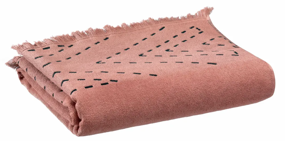 Serviettes de bain - Drap de bain Julia Blush 90 x 150 - MAISON VIVARAISE - SDE VIVARAISE WINKLER