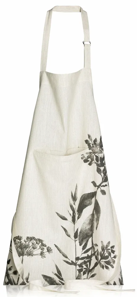 Tabliers de cuisine - Tablier de cuisine Fleuri Isam Ombre 80 x 85 - MAISON VIVARAISE - SDE VIVARAISE WINKLER