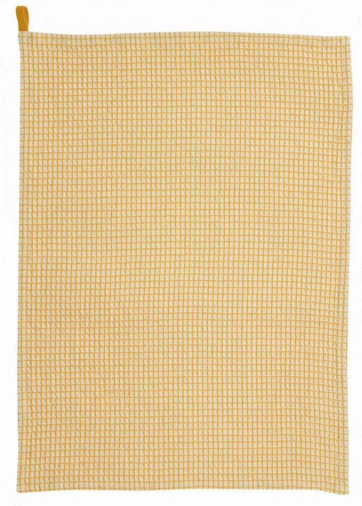 Dish towels - Mumba Honeycomb Tea Towel Tournesol 50 X 70 - MAISON VIVARAISE - SDE VIVARAISE WINKLER
