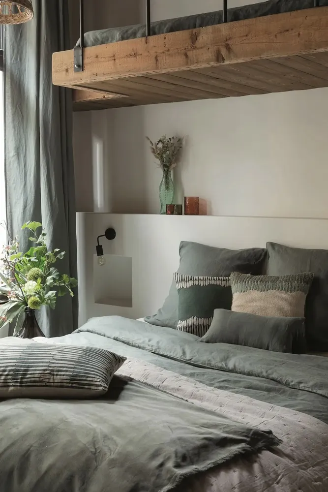 Linge de lit - Drap plat Zeff Thym 240 x 300 - MAISON VIVARAISE - SDE VIVARAISE WINKLER