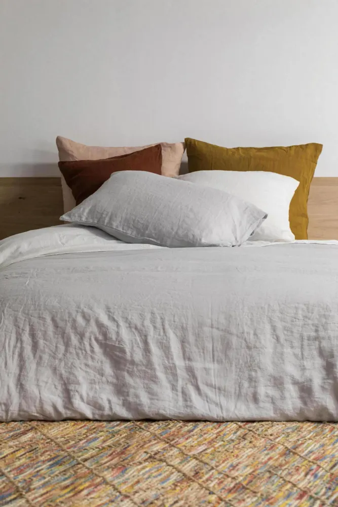 Linge de lit - Taie d'oreiller Zeff Perle 65 x 65 - MAISON VIVARAISE - SDE VIVARAISE WINKLER