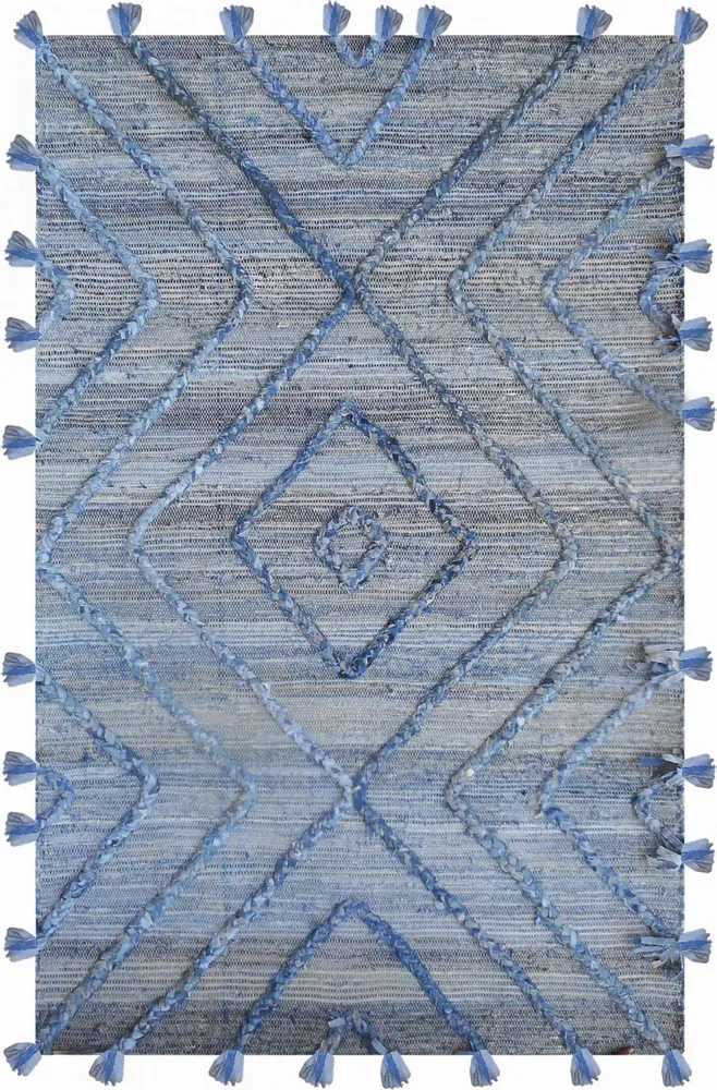 Tapis - Tapis Worgan denim Bleu/ivoire 160 x 230 - MAISON VIVARAISE - SDE VIVARAISE WINKLER