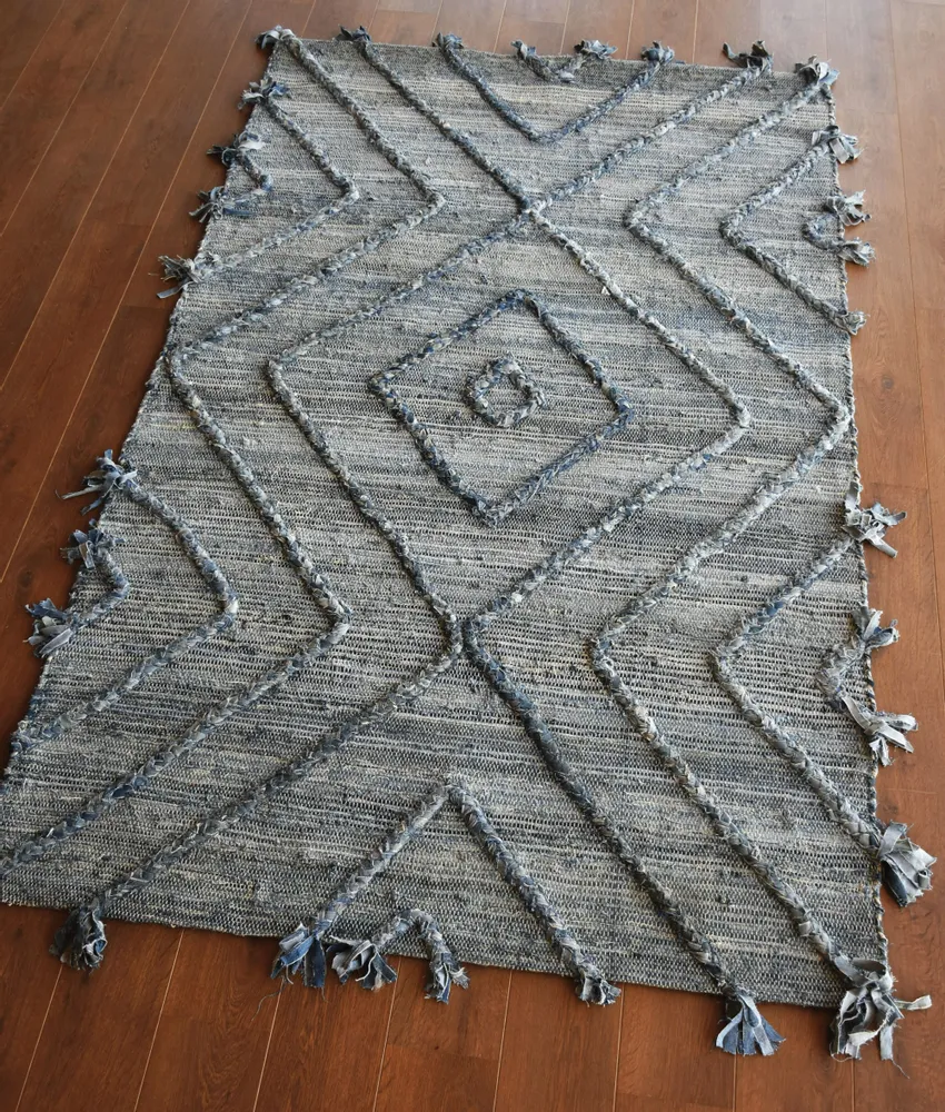 Tapis - Tapis Worgan denim Bleu/ivoire 160 x 230 - MAISON VIVARAISE - SDE VIVARAISE WINKLER