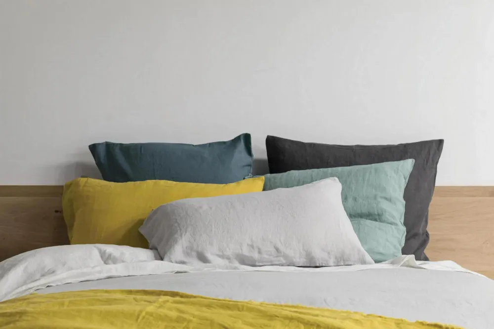 Linge de lit - Taie d'oreiller Zeff Perle 50 x 75 - MAISON VIVARAISE - SDE VIVARAISE WINKLER