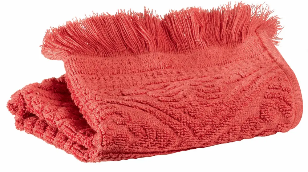 Bath towels - Zoé Guest Towel Brique 30 X 50 - MAISON VIVARAISE - SDE VIVARAISE WINKLER