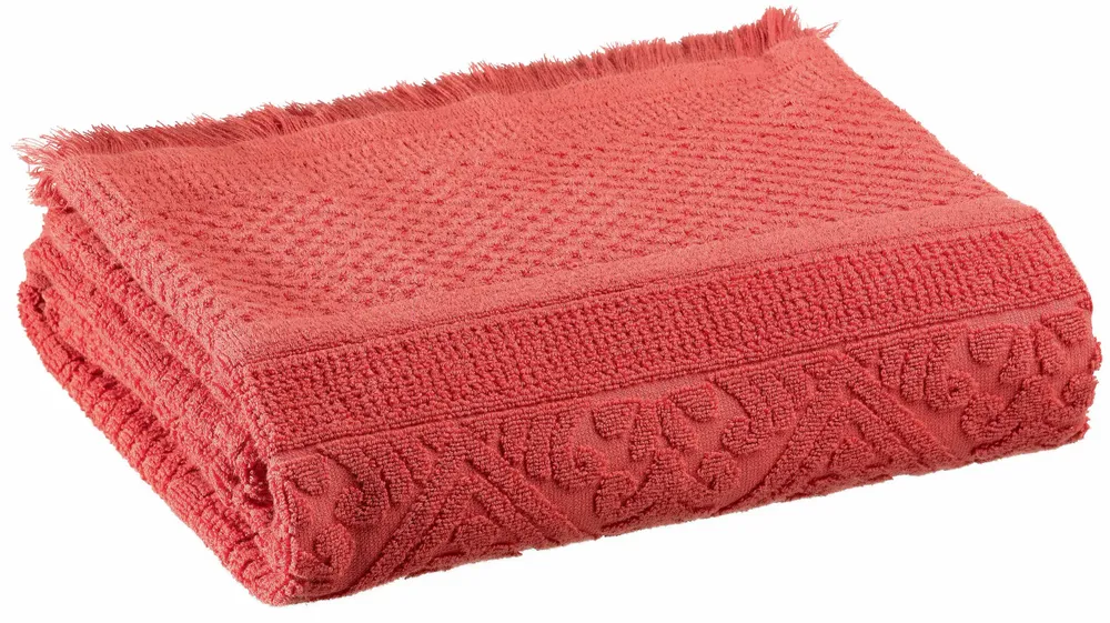 Bath towels - Zoé Bath Towel Brique 100 X 180 - MAISON VIVARAISE - SDE VIVARAISE WINKLER