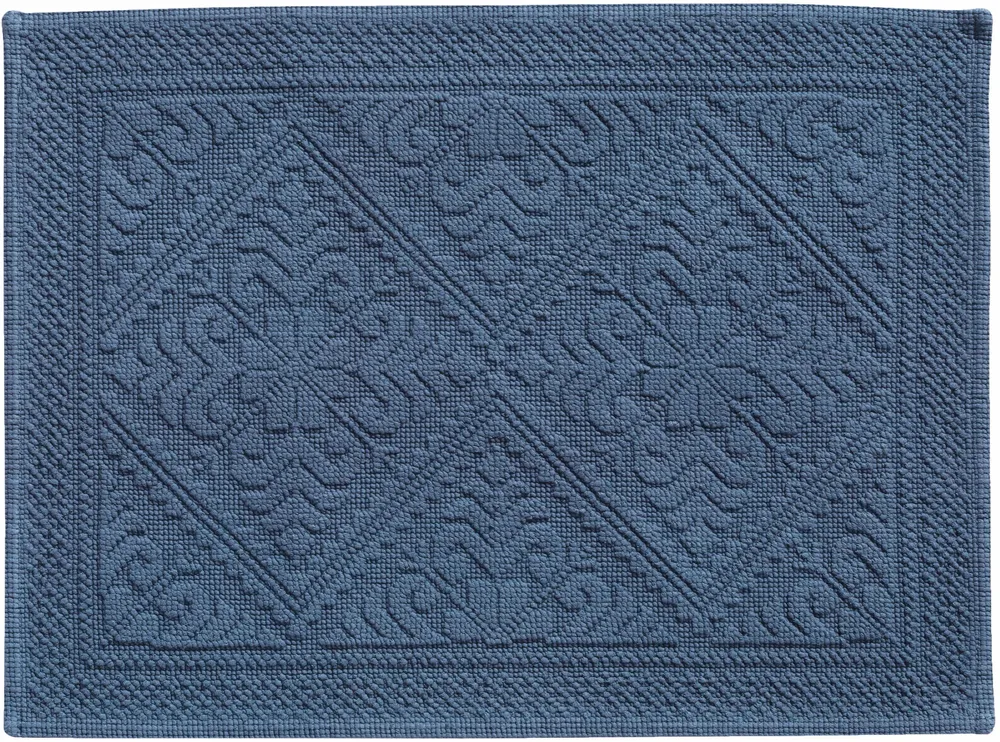 Autres linges de bain - Tapis de bain uni Enzo Tempête 54 x 64 - MAISON VIVARAISE - SDE VIVARAISE WINKLER