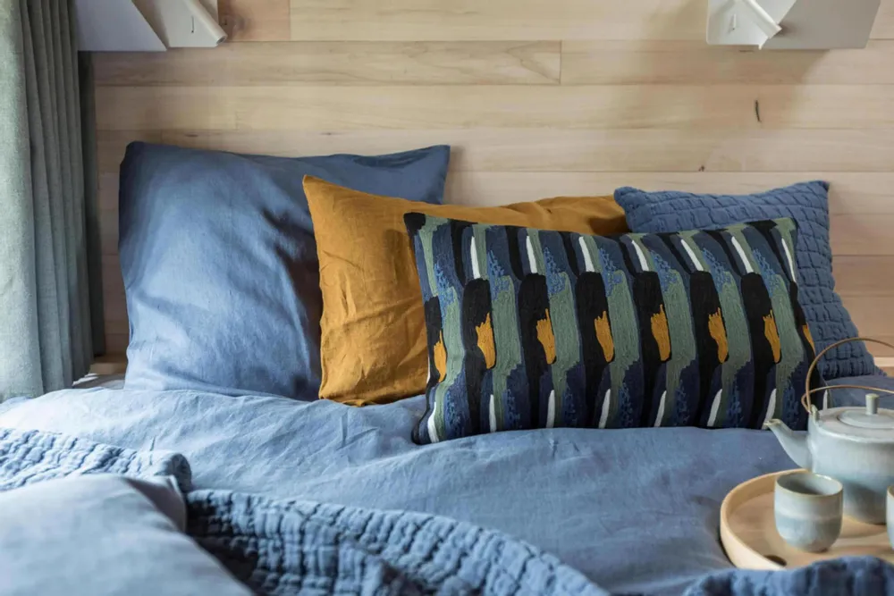 Linge de lit - Jeté de lit Swami Tempête 180 x 260 - MAISON VIVARAISE - SDE VIVARAISE WINKLER