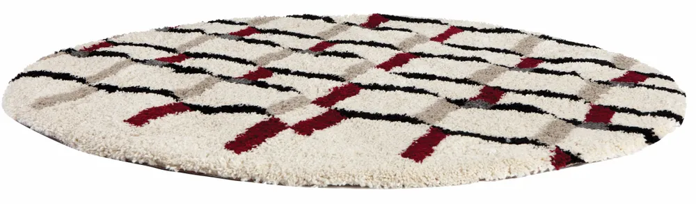 Tapis - Tapis Erika Neige diamètre 160 cm - MAISON VIVARAISE - SDE VIVARAISE WINKLER
