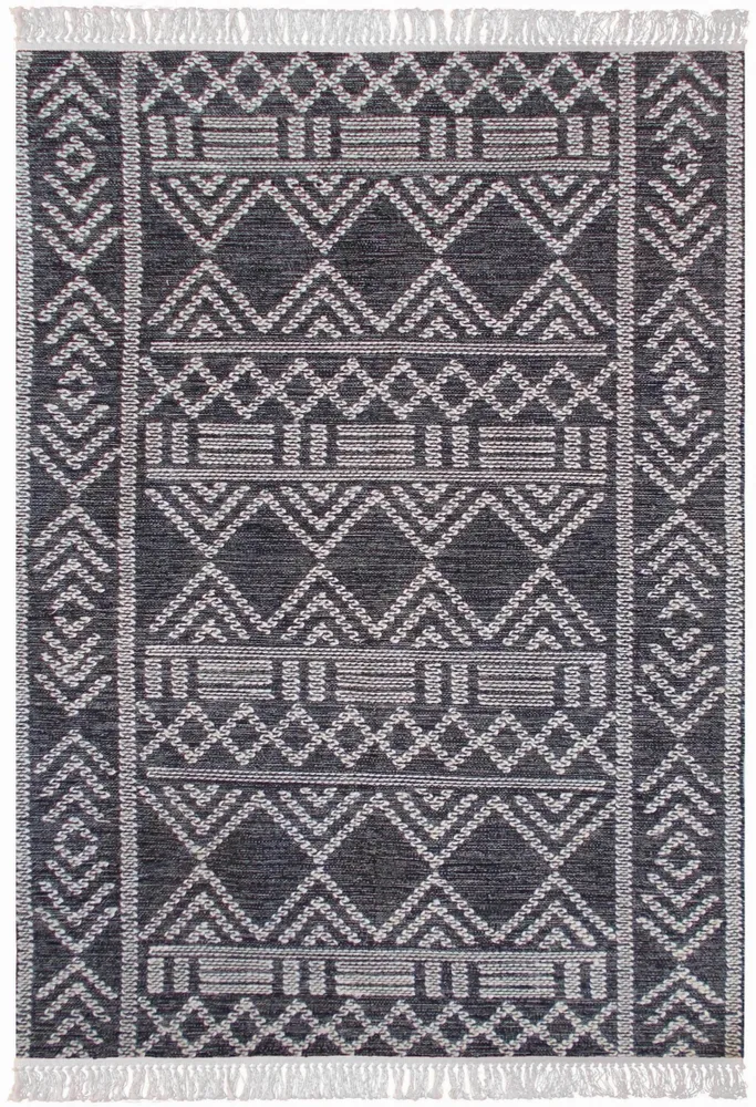 Tapis - Tapis Maïs Charbon/ivoire 190 x 290 - MAISON VIVARAISE - SDE VIVARAISE WINKLER