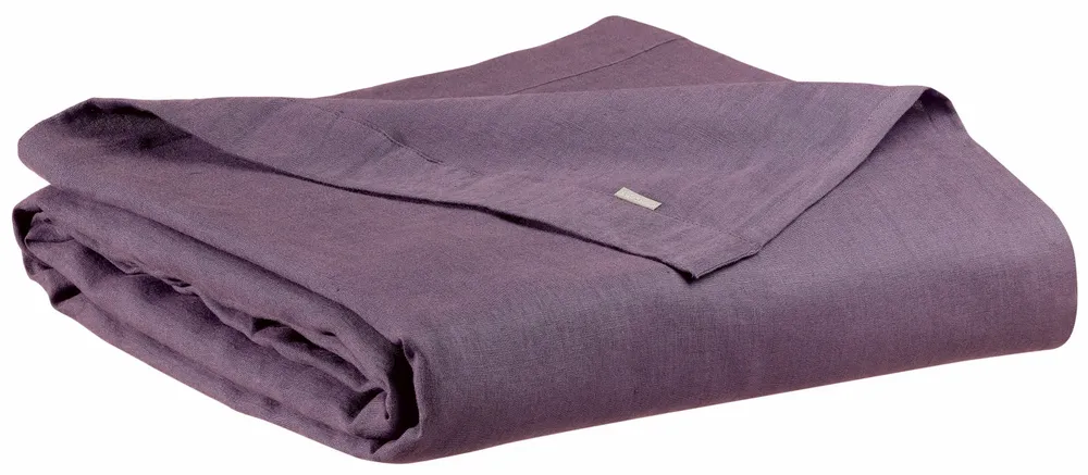 Bed linens - Zeff Flat Sheet Raisin 240 X 300 - MAISON VIVARAISE - SDE VIVARAISE WINKLER