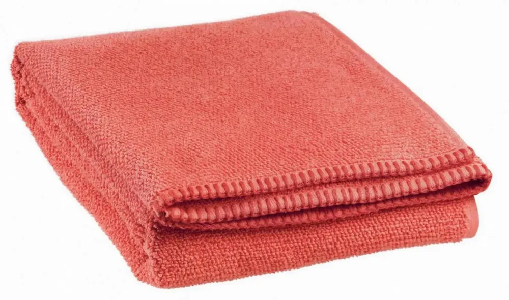 Bath towels - Bora Coral Shower Sheet 70 x 130 - MAISON VIVARAISE - SDE VIVARAISE WINKLER