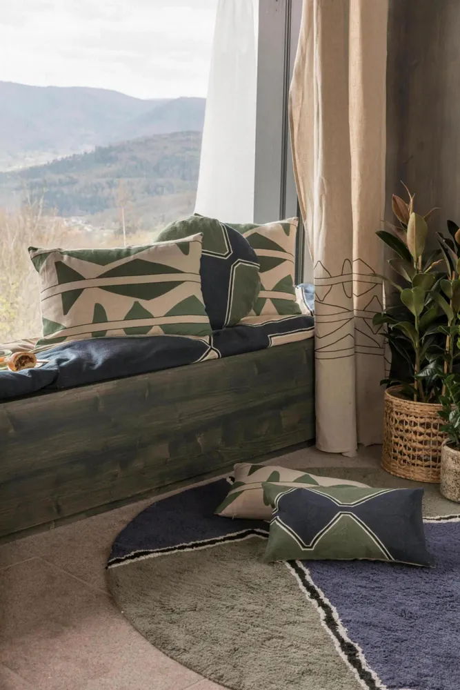 Coussins - Coussin Mila Thym Diamètre 50 - MAISON VIVARAISE - SDE VIVARAISE WINKLER