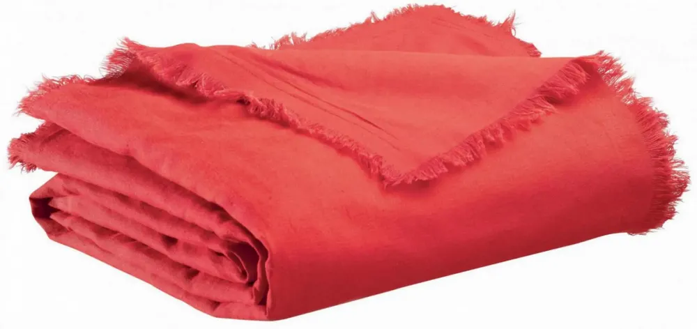 Plaids - Plaid Zeff Nomade Groseille 130 x 180 - MAISON VIVARAISE - SDE VIVARAISE WINKLER