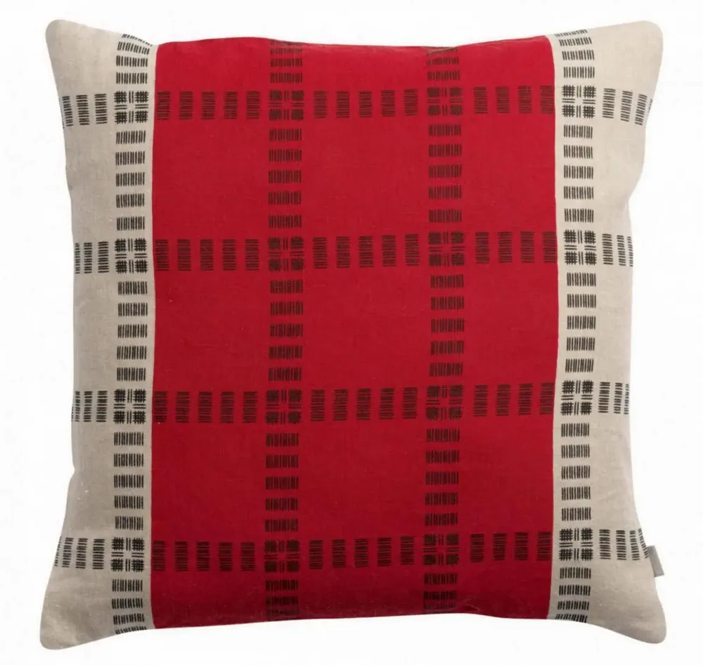 Coussins - Coussin Zeff Eden Groseille 45 x 45 - MAISON VIVARAISE - SDE VIVARAISE WINKLER