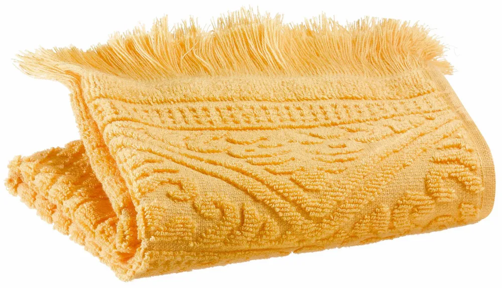 Serviettes de bain - Serviette invité uni Zoe Mimosa 30 x 50 - MAISON VIVARAISE - SDE VIVARAISE WINKLER