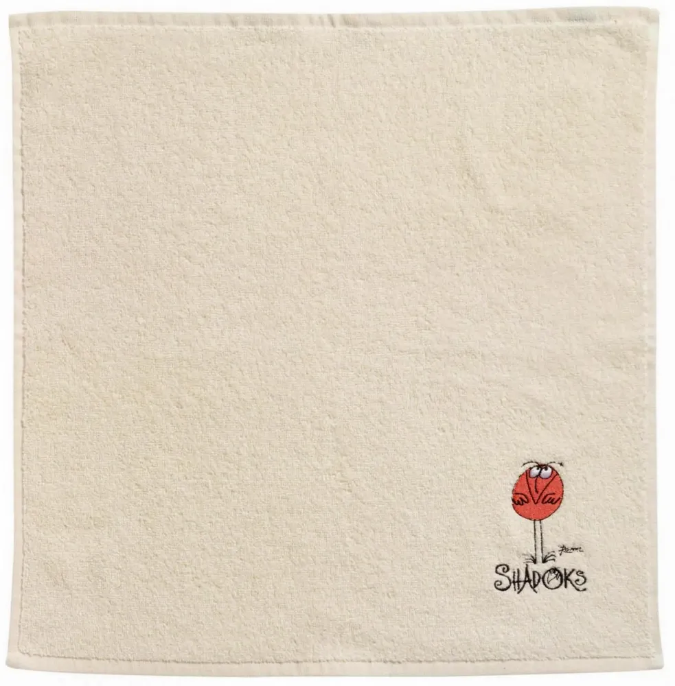 Torchons textile - Essuie-mains carré Shadoks Ivoire 50 x 50 - MAISON VIVARAISE - SDE VIVARAISE WINKLER