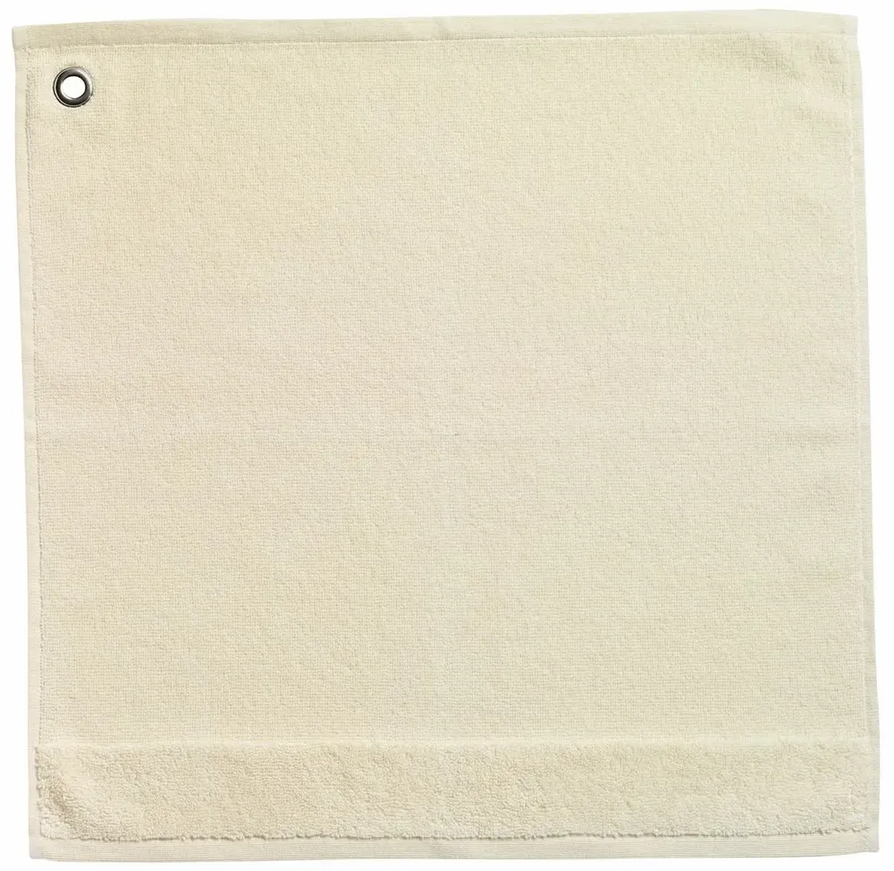 Torchons textile - Essuie-mains oeillet Curl Ivoire 50 x 50 - MAISON VIVARAISE - SDE VIVARAISE WINKLER