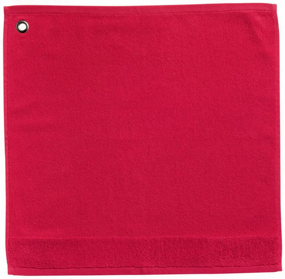 Tea towel - Kitchen Towel Terry W/Eyelet Curl Geranium 50 X 50 - MAISON VIVARAISE - SDE VIVARAISE WINKLER