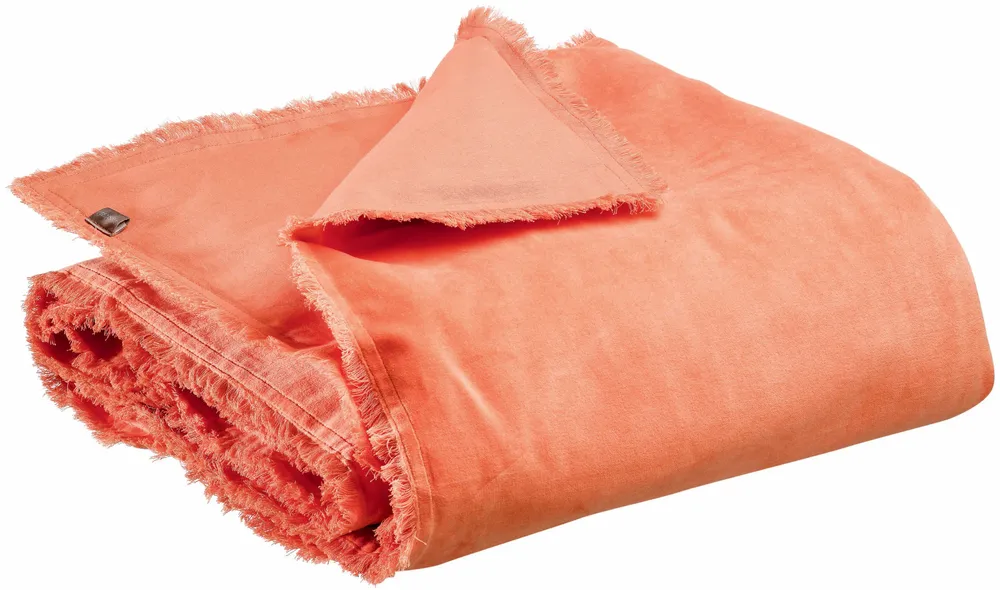 Linge de lit - Edredon uni Fara Goyave 85 x 200 - MAISON VIVARAISE - SDE VIVARAISE WINKLER