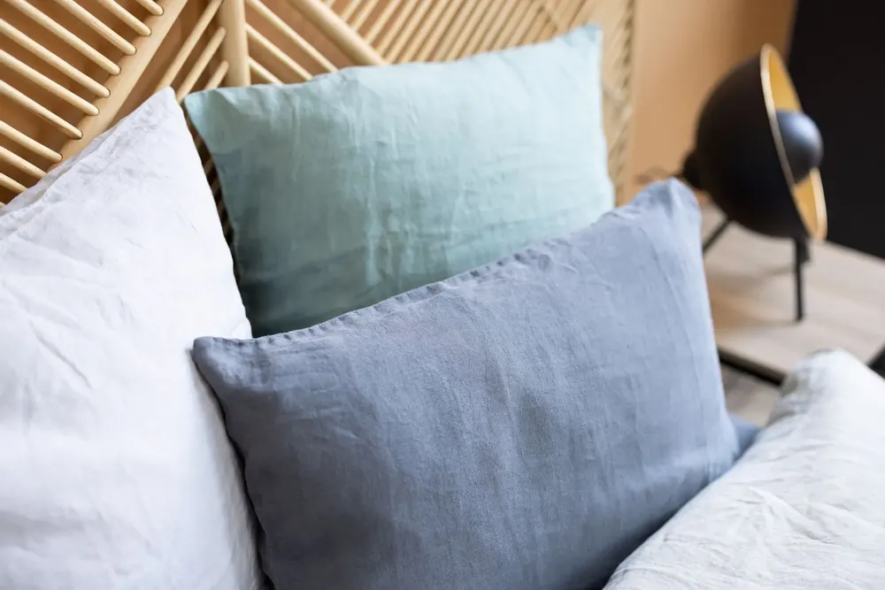 Linge de lit - Taie d'oreiller Kala Carbone 65 x 65 - MAISON VIVARAISE - SDE VIVARAISE WINKLER