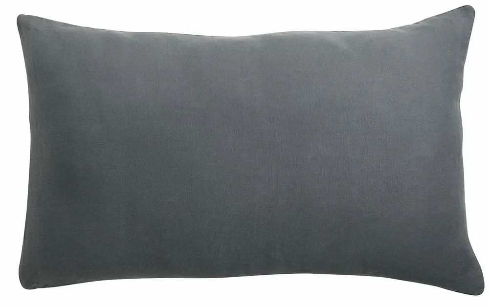 Linge de lit - Taie d'oreiller Kala Carbone 50 x 75 - MAISON VIVARAISE - SDE VIVARAISE WINKLER