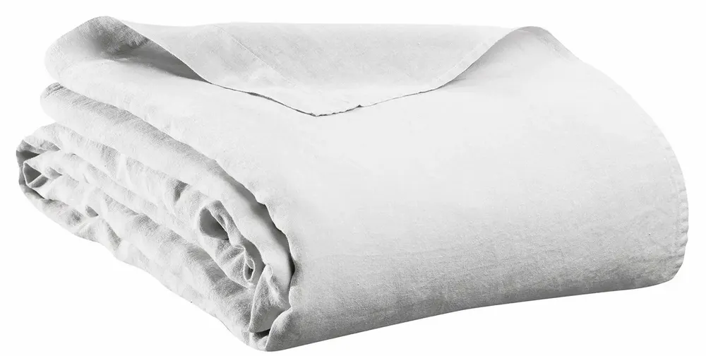 Linge de lit - Drap plat Kala Blanc 240 x 300 - MAISON VIVARAISE - SDE VIVARAISE WINKLER