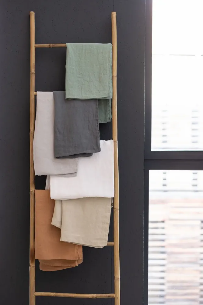 Linge de lit - Drap plat Kala Blanc 240 x 300 - MAISON VIVARAISE - SDE VIVARAISE WINKLER