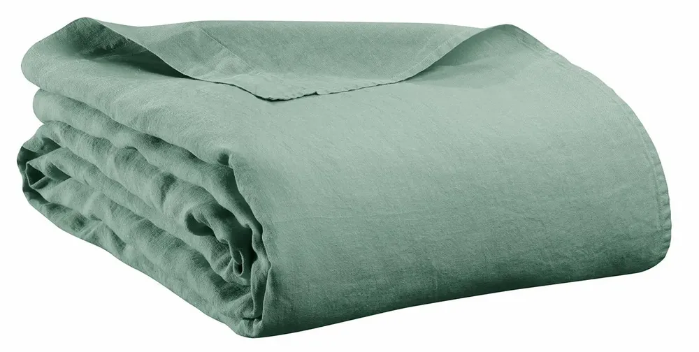 Bed linens - Kala Flat Sheet Sauge 240 X 300 - MAISON VIVARAISE - SDE VIVARAISE WINKLER