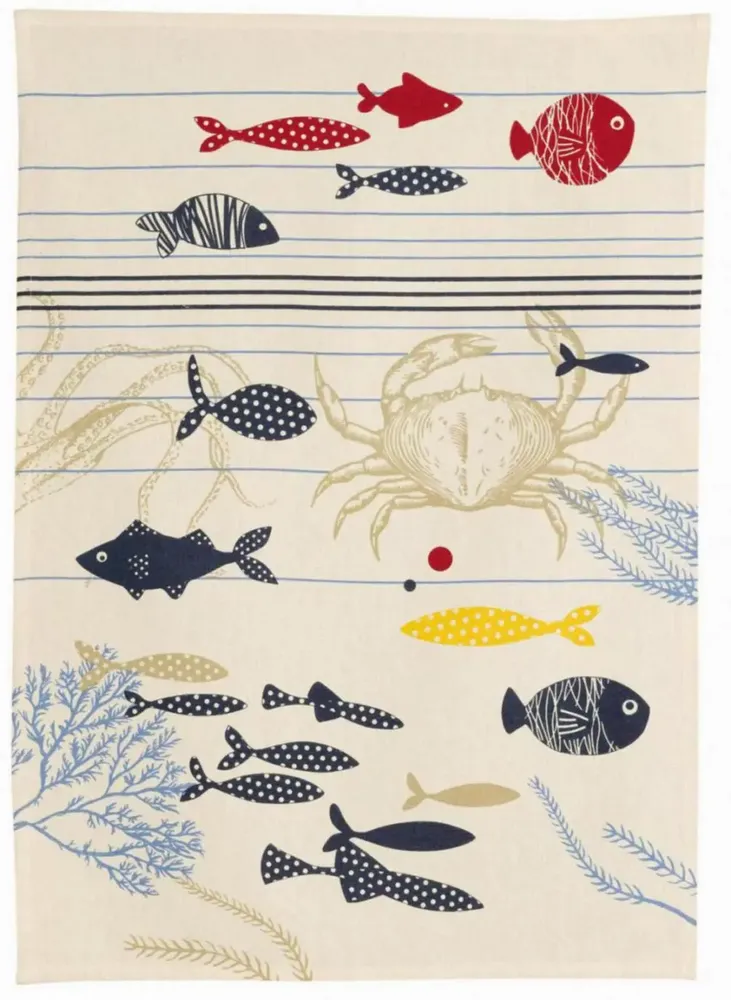 Torchons - Torchon Océan Ecru 50 x 70 - MAISON VIVARAISE - SDE VIVARAISE WINKLER