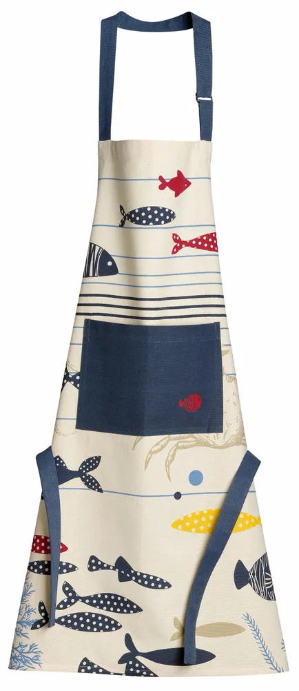 Tabliers de cuisine - Tablier de cuisine adulte Océan Ecru 72 x 85 - MAISON VIVARAISE - SDE VIVARAISE WINKLER