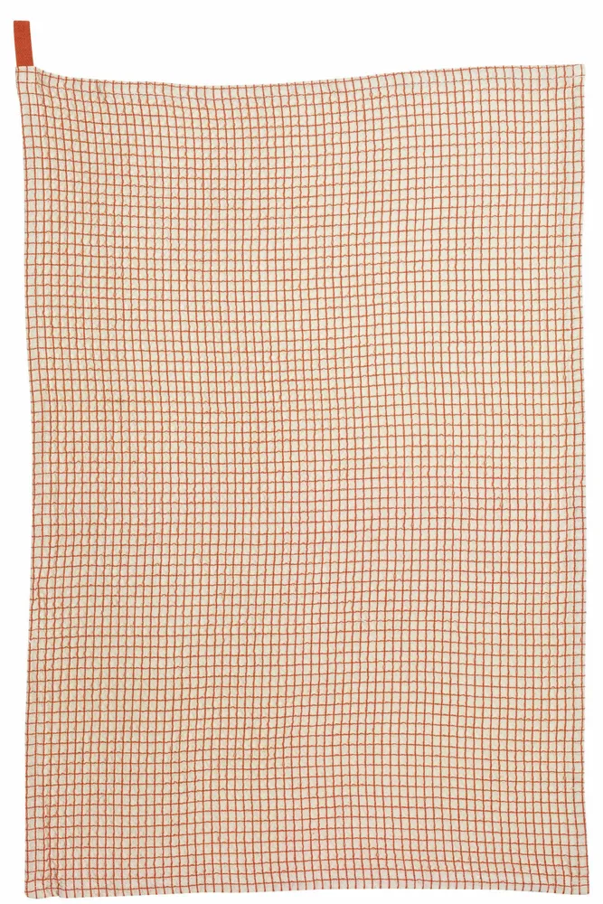 Dish towels - Two-tone honeycomb tea towel Mumba Marmelade 50 X 70 - MAISON VIVARAISE - SDE VIVARAISE WINKLER