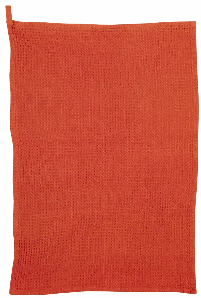 Dish towels - Plain honeycomb tea towel Mumba Marmelade 50 X 70 - MAISON VIVARAISE - SDE VIVARAISE WINKLER